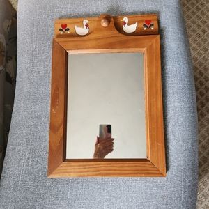 Vintage 1970s country themed mirror